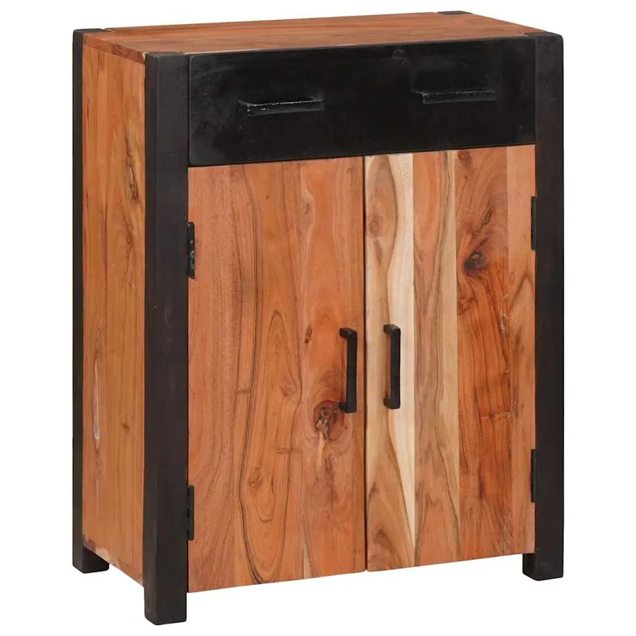 Buffet avec tiroir Marron 55 x 30 x 75 cm Bois d'Acacia Massif