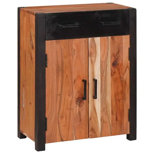 Buffet avec tiroir Marron 55 x 30 x 75 cm Bois d'Acacia Massif