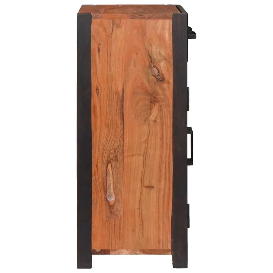 Buffet avec tiroir Marron 55 x 30 x 75 cm Bois d'Acacia Massif - 6