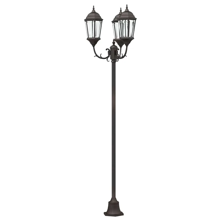 Lumière de jardin Bronze 57 x 49 x 241 cm Aluminium et verre - 5