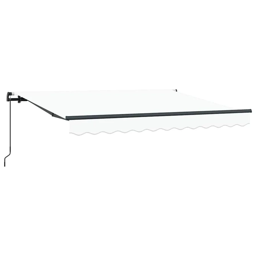 Auvent Rétractable Blanc 300 x 200 cm tissu - 5