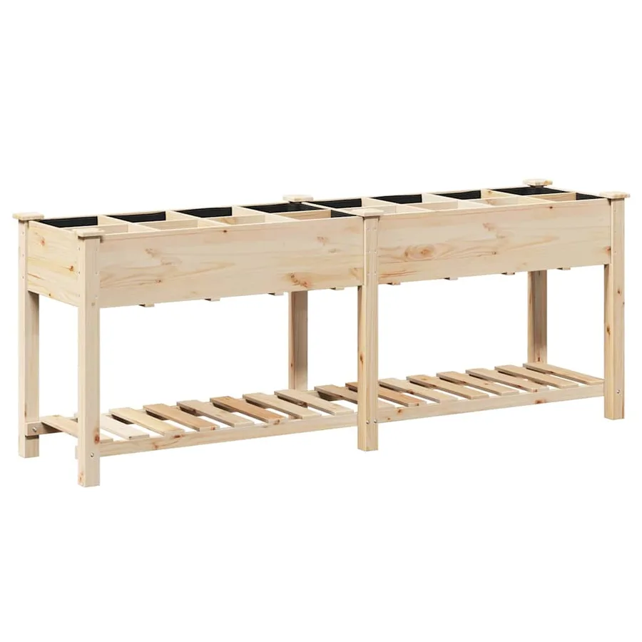 Cache-pot de jardin Beige 203,5 x 53 x 76,5 cm - 2