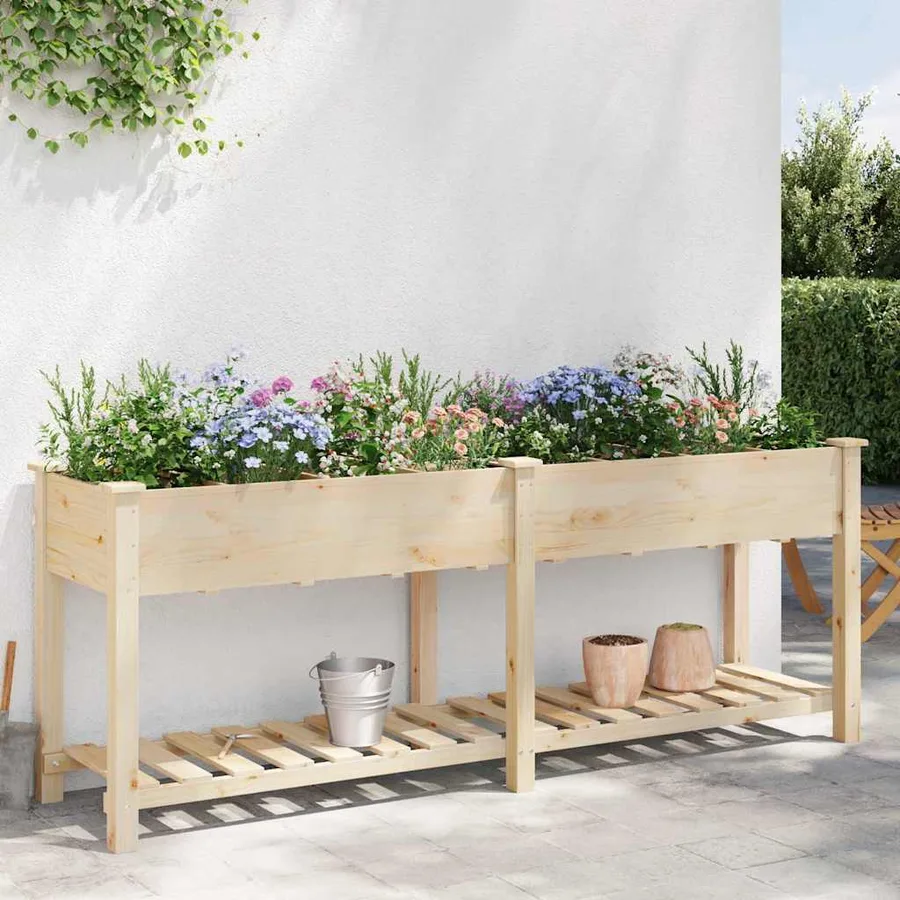 Cache-pot de jardin Beige 203,5 x 53 x 76,5 cm - 4