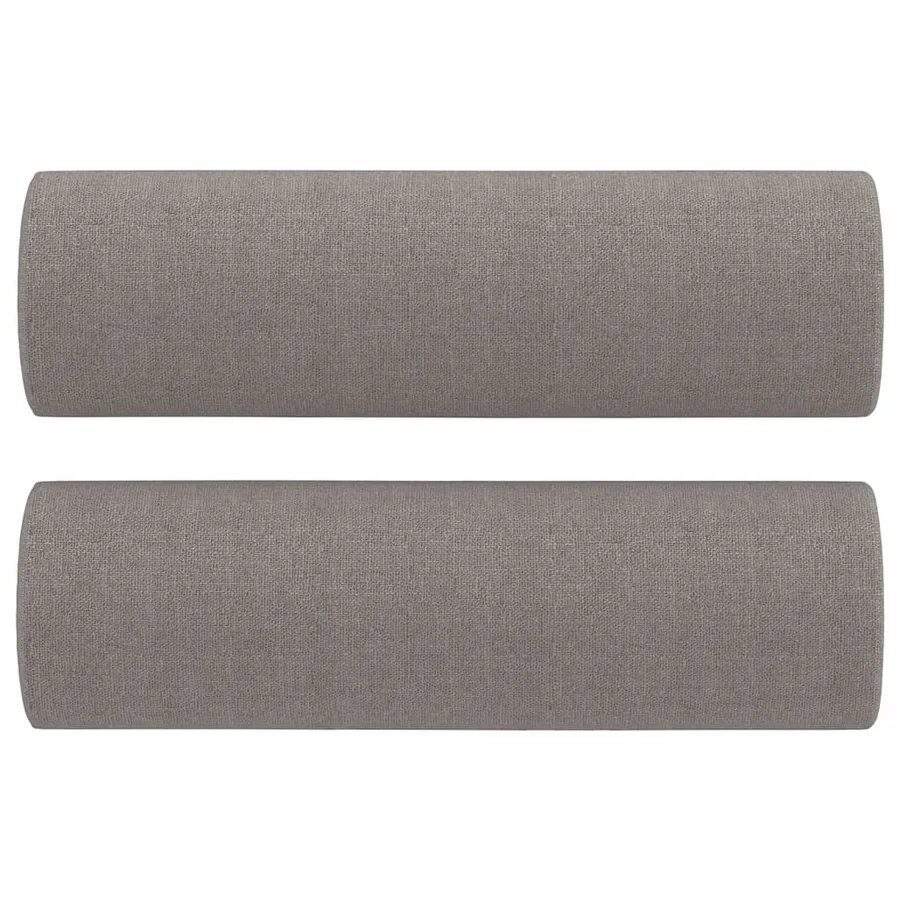 Ensemble de canapés 2 pcs avec coussins taupe tissu - 5