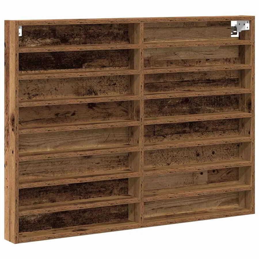 Vitrine Bois ancien 100 x 8,5 x 75 cm Bois d'ingénierie - 2