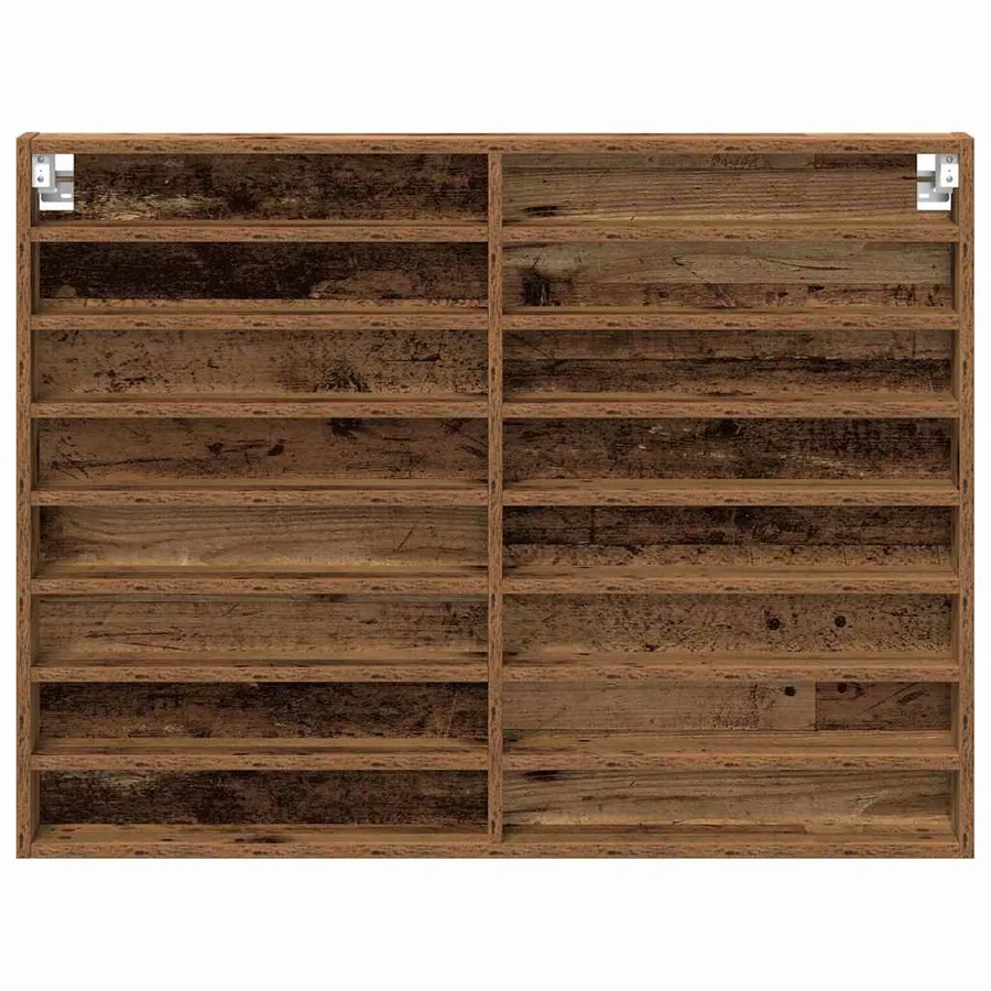 Vitrine Bois ancien 100 x 8,5 x 75 cm Bois d'ingénierie - 6
