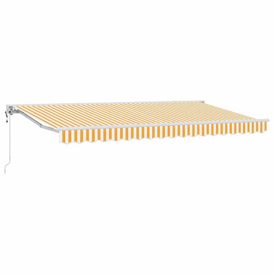 Cadre d'auvent Jaune et blanc 400 x 200 cm - 2