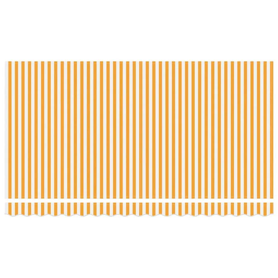 Cadre d'auvent Jaune et blanc 400 x 200 cm - 6