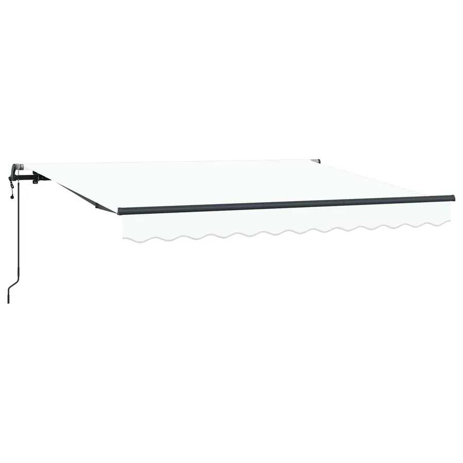 Auvent Rétractable Blanc 300 x 200 cm tissu - 2