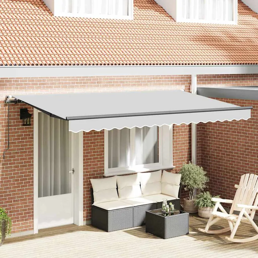 Cadre d'auvent Anthracite 4 x 2 m Métal