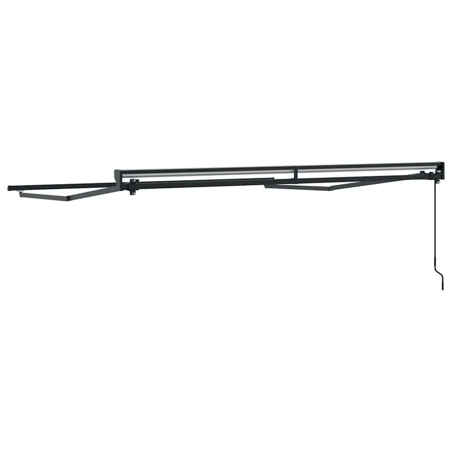 Cadre d'auvent Réglable Anthracite 3 x 2,5 m Acier - 6