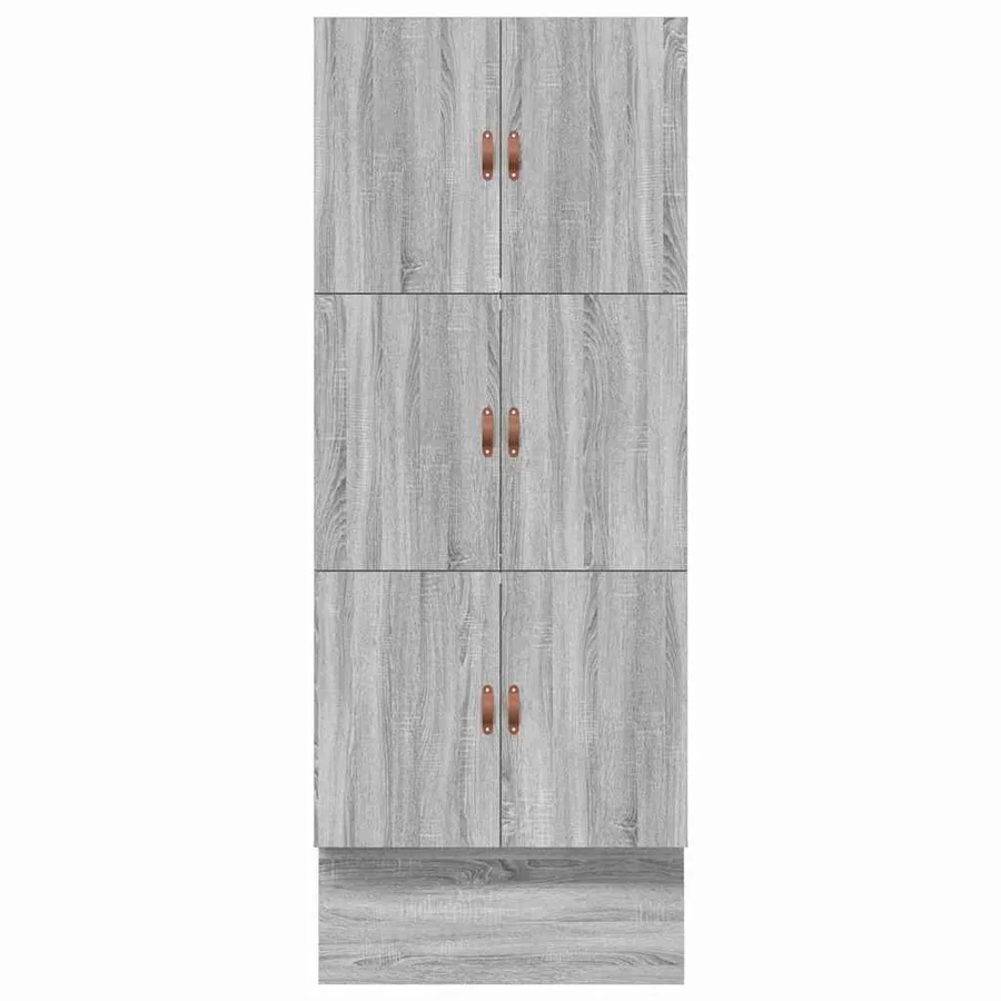 Cadre de lit avec rangement Gris Sonoma 90 cm Bois d'ingénierie - 8