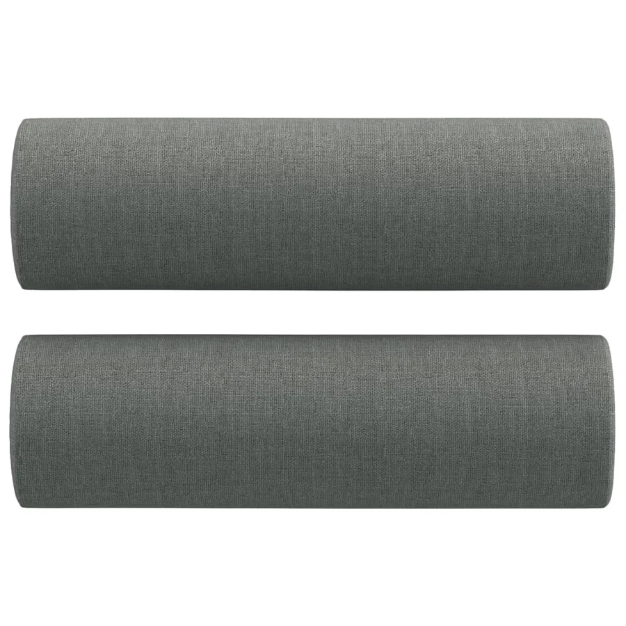 Ensemble de canapés 4 pcs coussins gris foncé tissu - 7