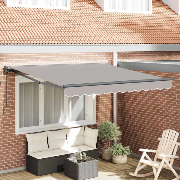 Cadre d'auvent Gris clair 300 x 250 cm