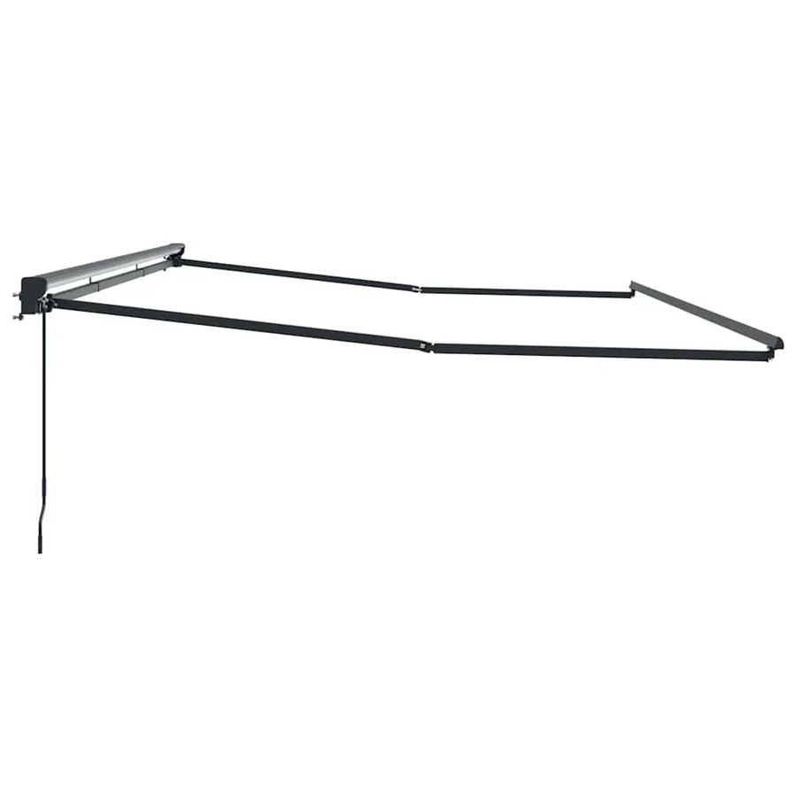 Cadre d'auvent Réglable Anthracite 5 x 3 m Acier - 5