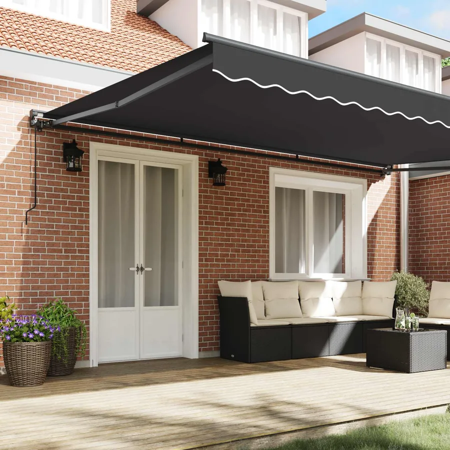 Cadre d'auvent Anthracite 500 × 300 cm - 3