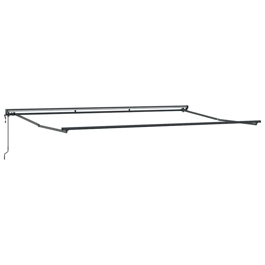 Cadre d'auvent Réglable Anthracite 5 x 3 m Acier - 2