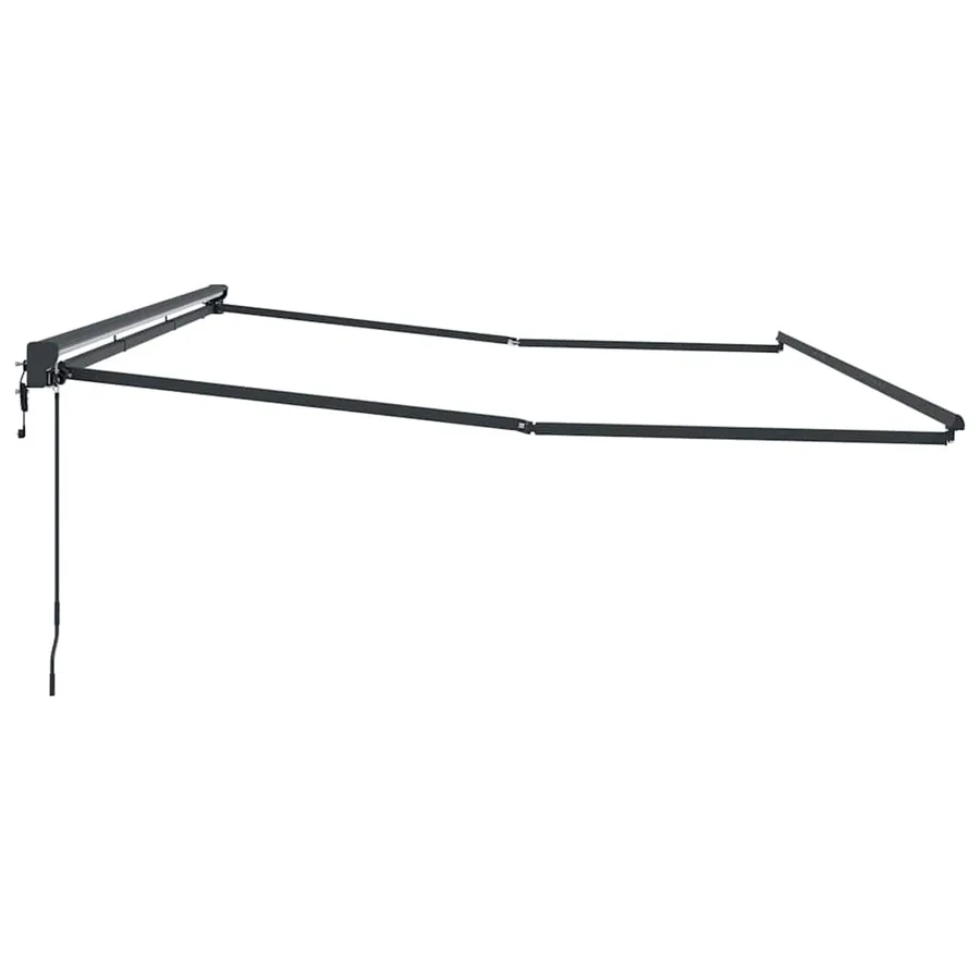 Cadre d'auvent Réglable Anthracite 5 x 3 m Acier - 5