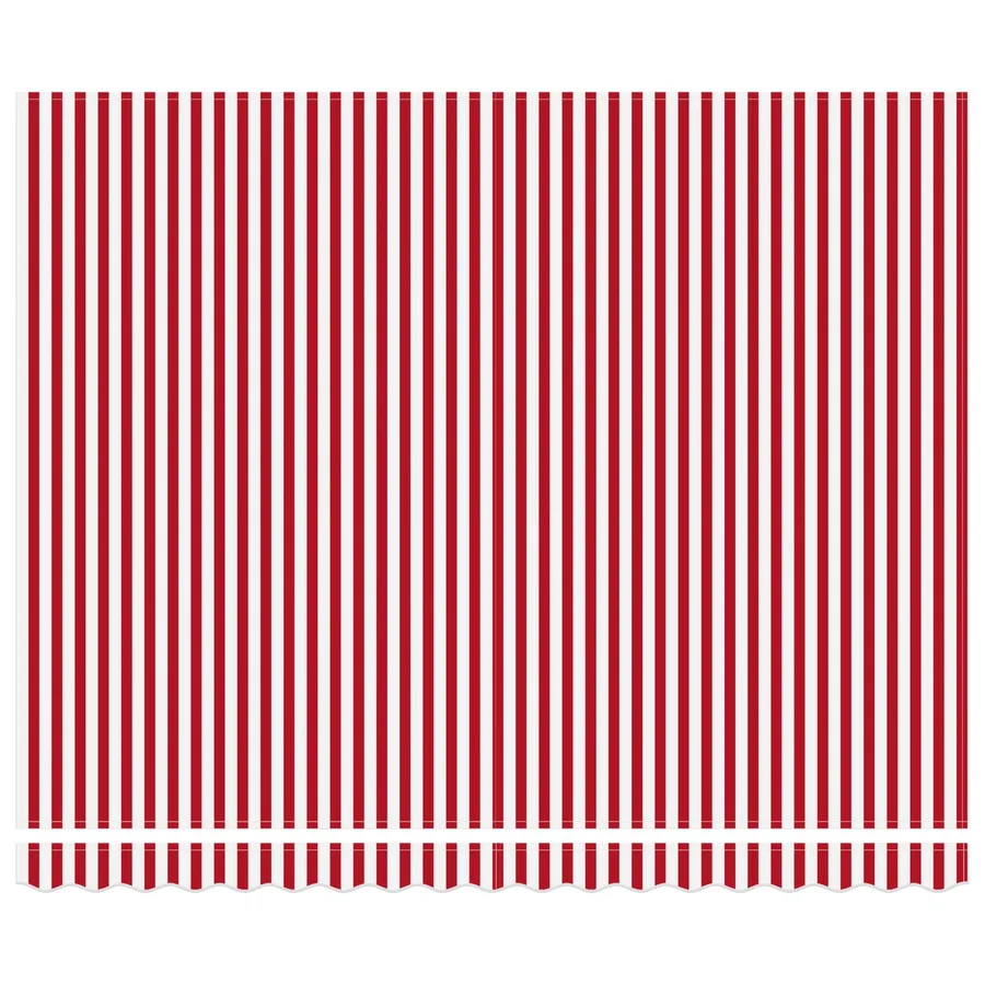 Cadre d'auvent Rouge et Blanc 400 × 300 cm - 4