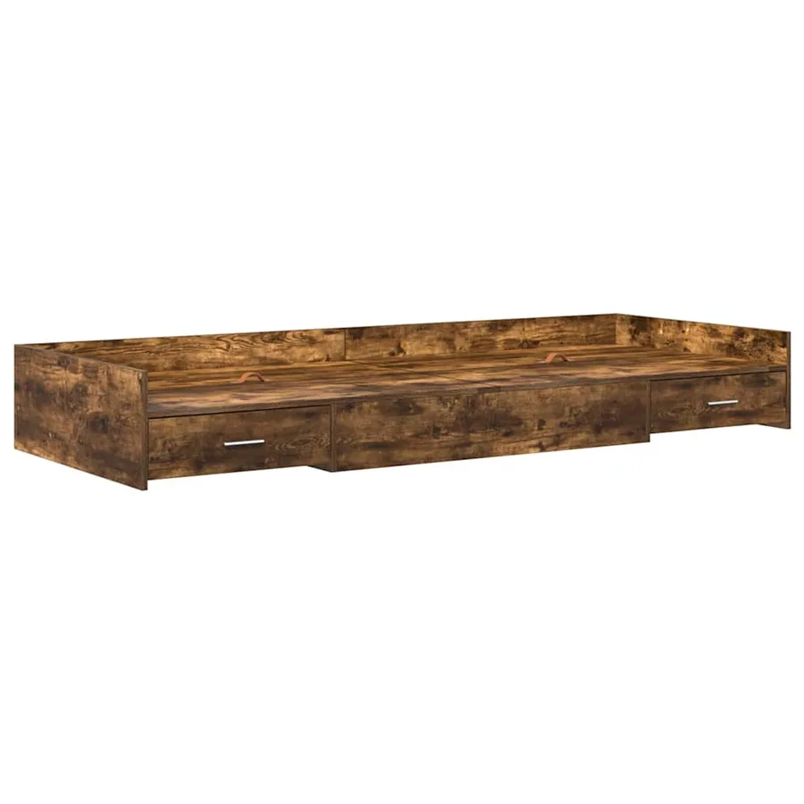 Cadre de lit Bois Ancien 75 x 190 cm Bois d'ingénierie - 4