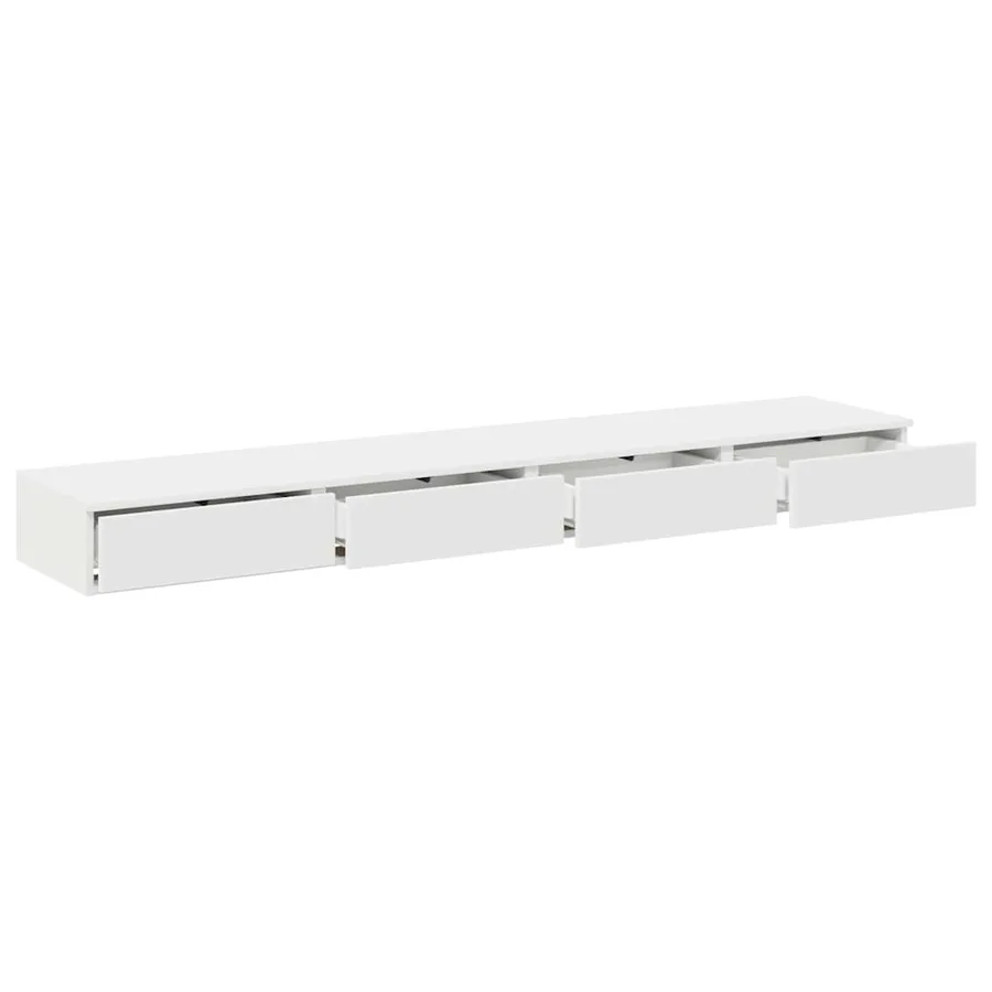 Tiroirs de lit Blanc 180 x 36,5 x 16,5 cm Bois d'ingénierie - 5