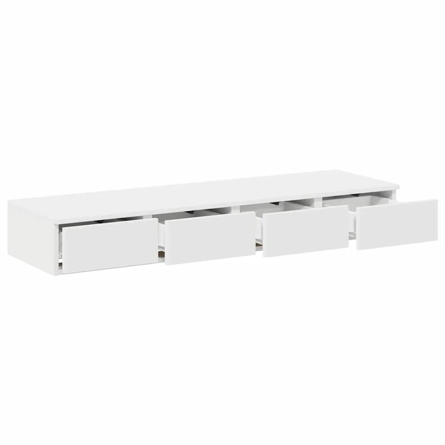 Tiroirs de lit Blanc 120 x 36,5 x 16,5 cm Bois d'ingénierie - 5