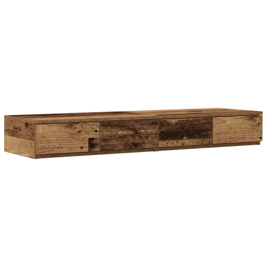 Tiroirs de lit avec tiroir Bois ancien 120 x 36,5 x 16,5 cm - 2