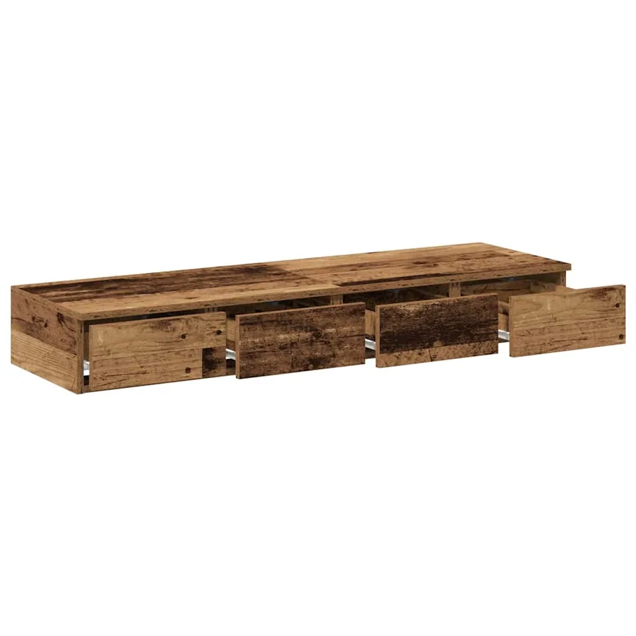 Tiroirs de lit avec tiroir Bois ancien 120 x 36,5 x 16,5 cm - 5