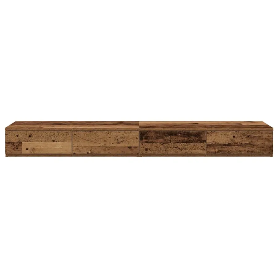 Tiroirs de lit avec tiroir Bois ancien 120 x 36,5 x 16,5 cm - 6