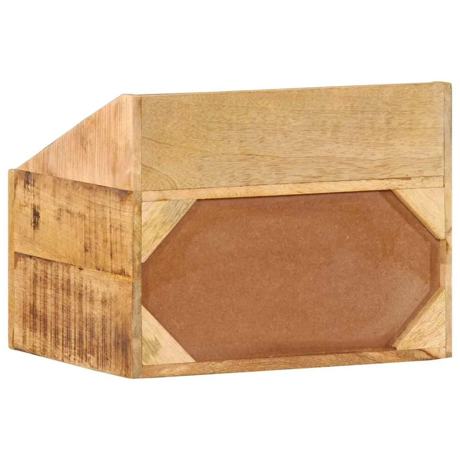 Cabinet de chevet Marron 40 x 30 x 30 cm Bois de mangue massif - 7