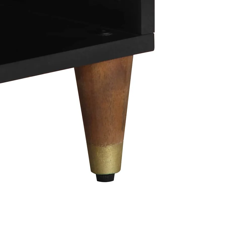 Meuble TV Marron miel 80 x 33 x 46 cm Bois de mangue massif - 8