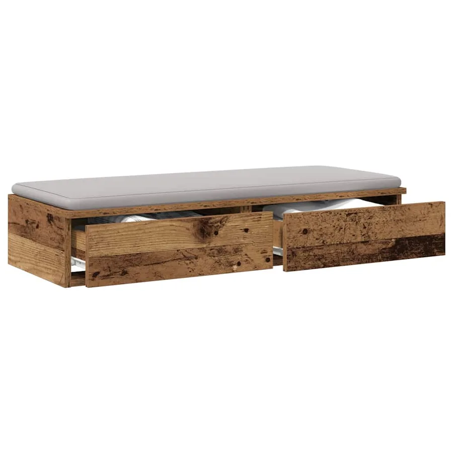 Tiroirs de lit avec tiroir Bois ancien 100 x 36,5 x 16,5 cm - 3