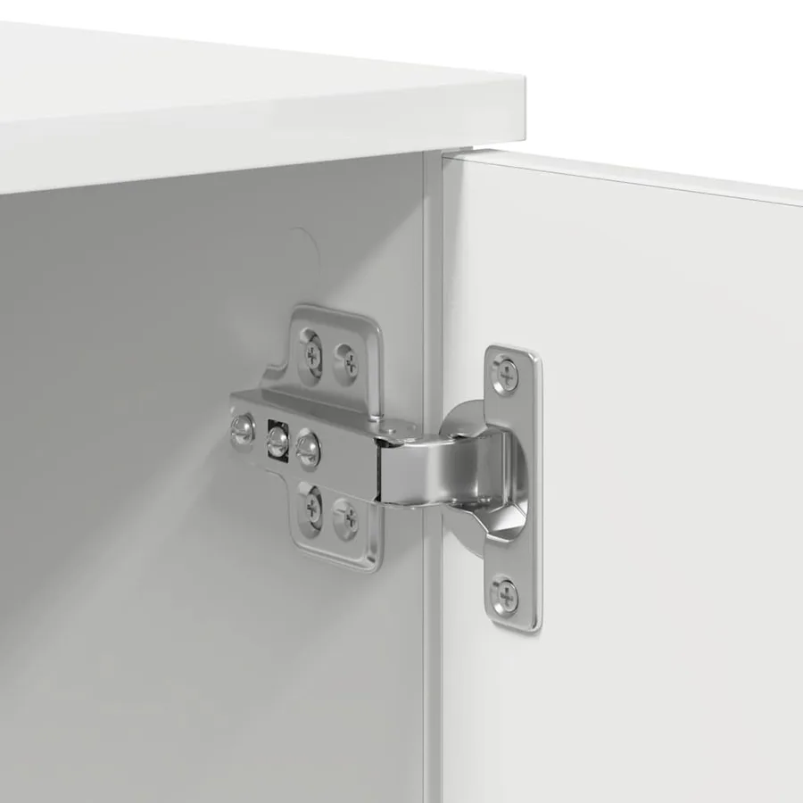 Cadre de lit avec rangement Blanc 75 cm Bois d'ingénierie - 12