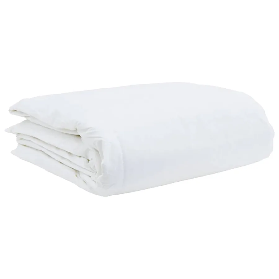 Duvet d'été simple Blanc 260 x 220 cm Plume - 4