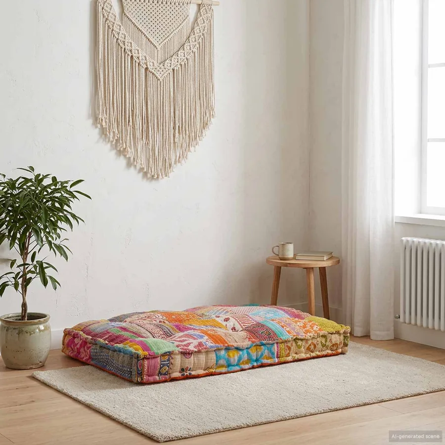 Coussin de canapé sur palette Multicolore 120 x 80 x 12 cm