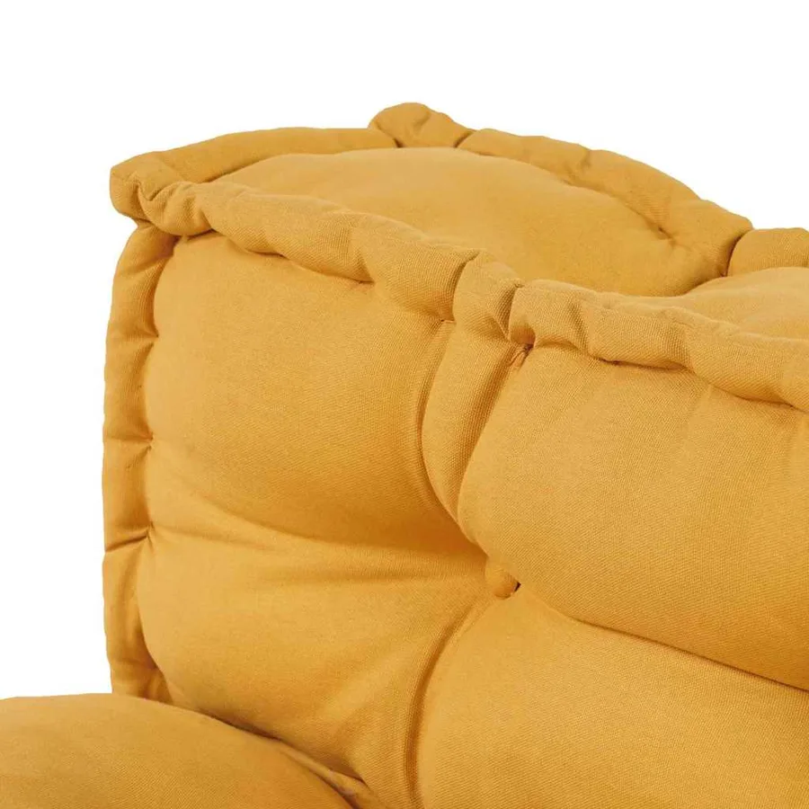 Coussin de canapé sur palette 2 pcs Jaune 120 x 80 x 38 cm - 6