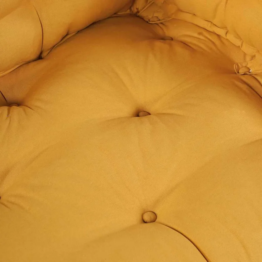 Coussin de canapé sur palette 2 pcs Jaune 120 x 80 x 38 cm - 7