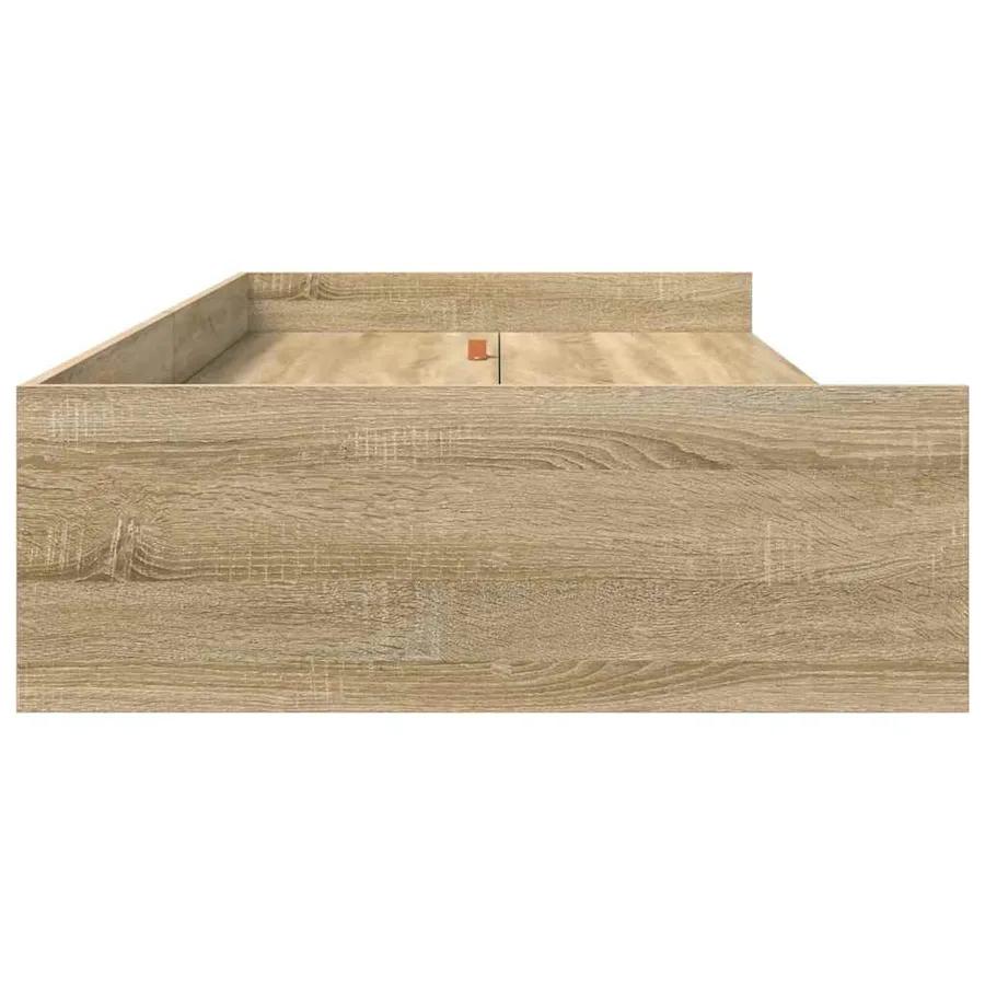 Cadre de lit Chêne Sonoma 90 x 200 cm Bois d'ingénierie - 6