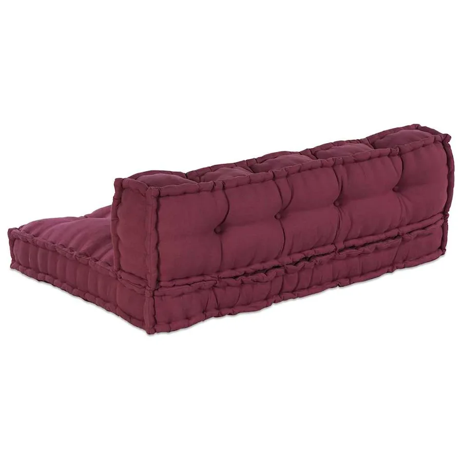 Coussin de canapé sur palette 2 pcs Marron 120 x 80 x 38 cm - 5