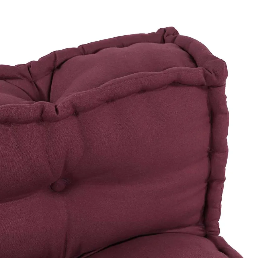 Coussin de canapé sur palette 2 pcs Marron 120 x 80 x 38 cm - 6