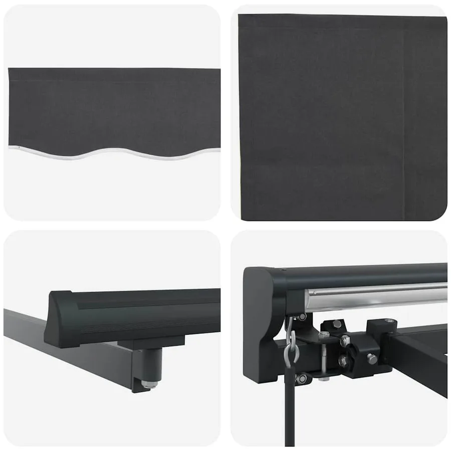 Auvent Rétractable Anthracite 400 × 300 cm - 8