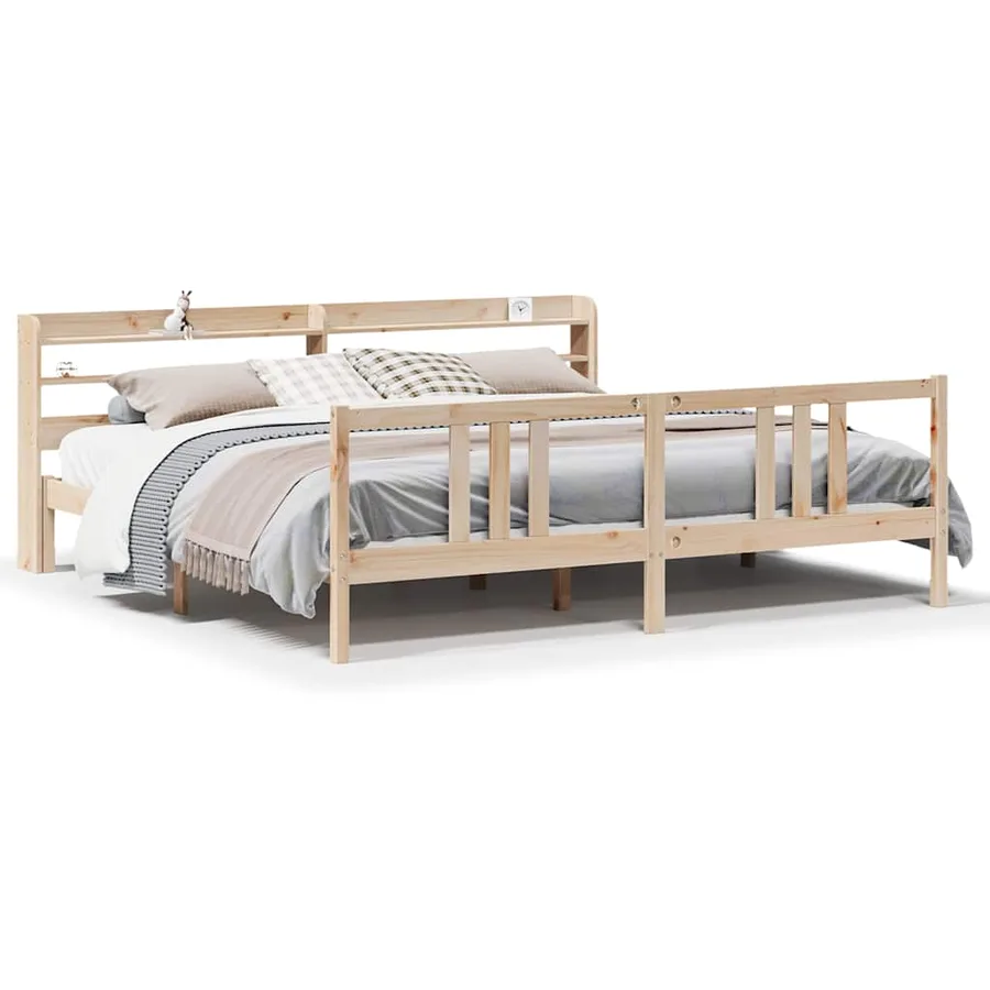 Cadre de lit avec tête de lit sans matelas 180x200 cm - 2