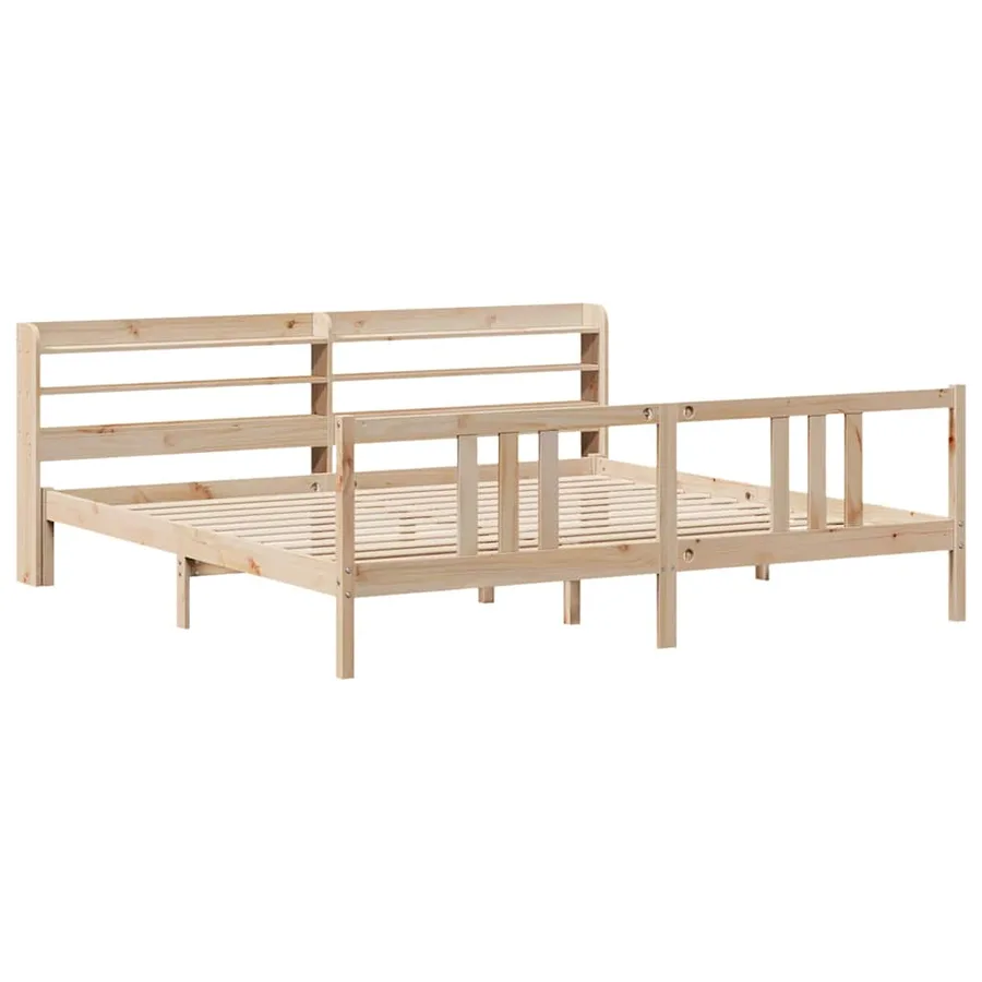 Cadre de lit avec tête de lit sans matelas 180x200 cm - 3