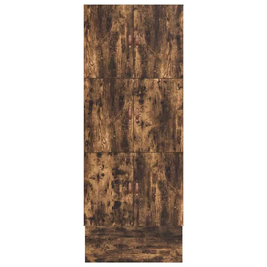 Cadre de lit avec rangement Chêne fumé 90 cm Bois d'ingénierie - 11
