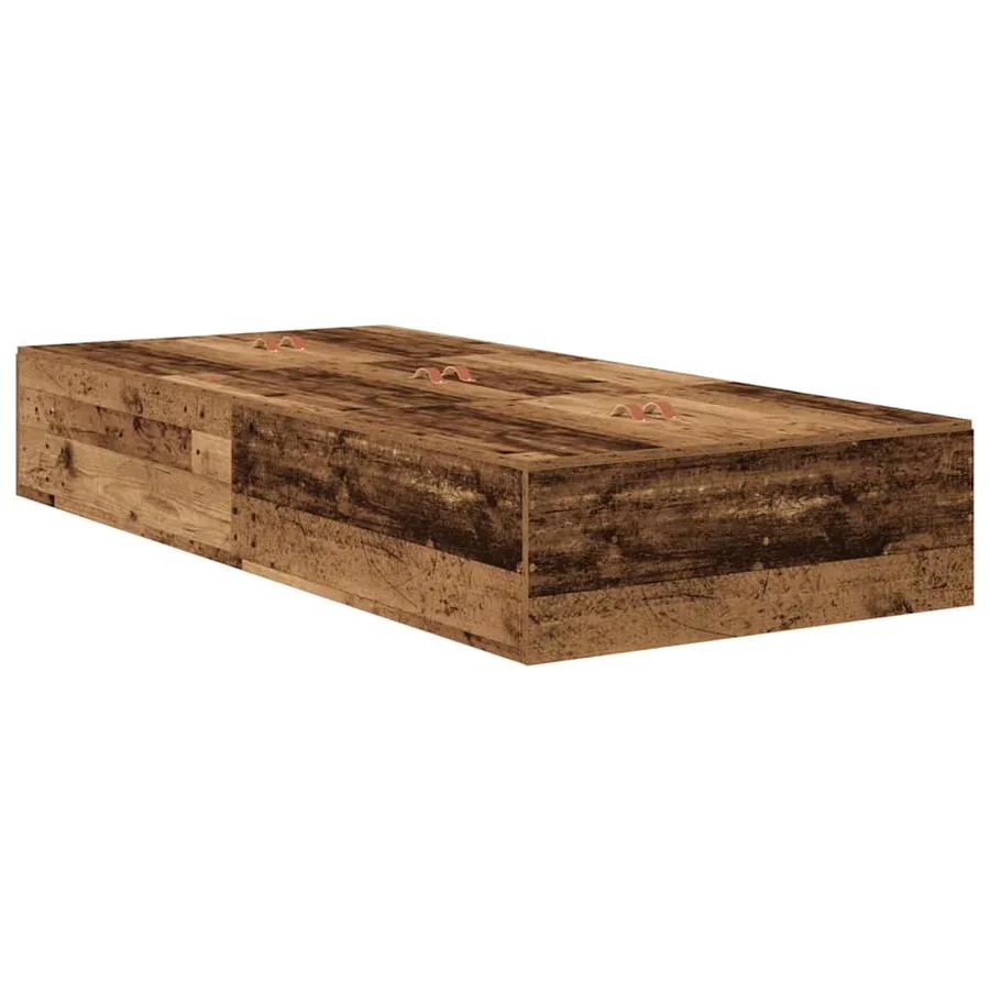 Cadre de lit avec rangement Bois Ancien 90 x 190 cm - 5