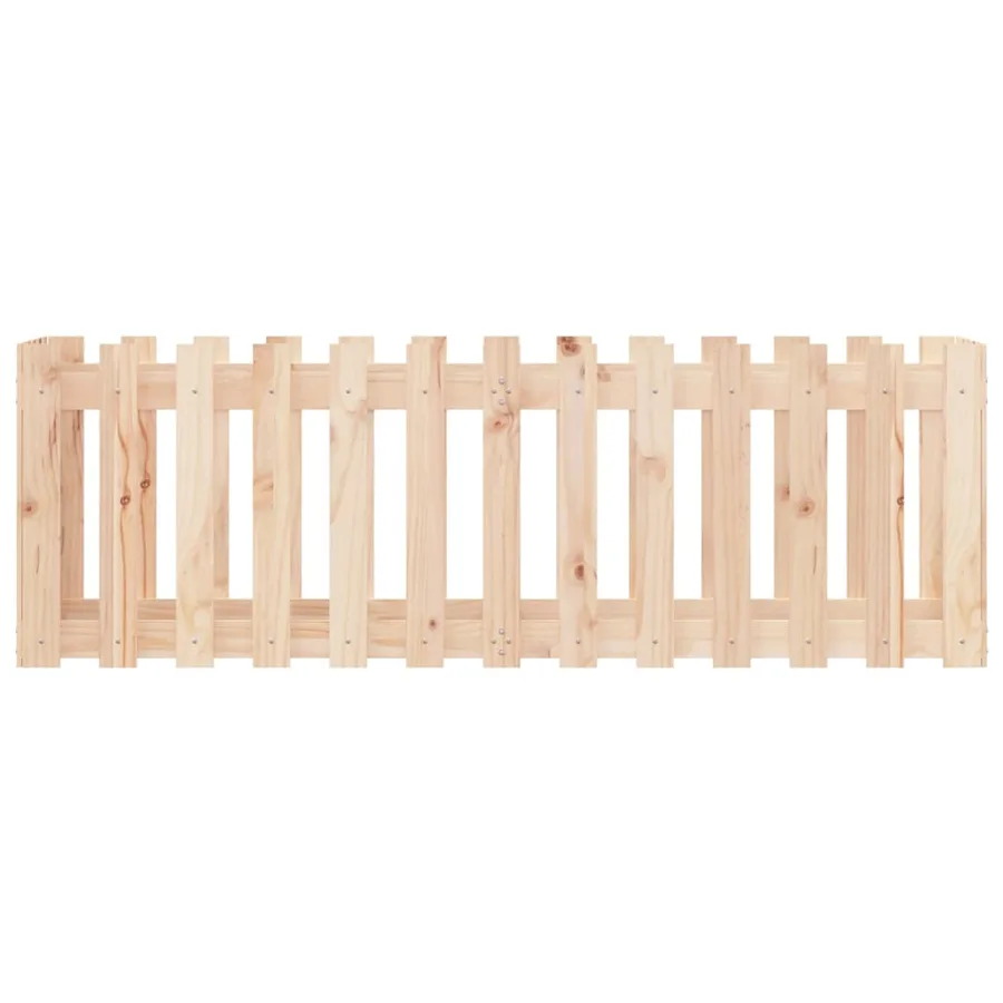 Lit surélevé de jardin design de clôture 150x50x50cm pin massif - 5