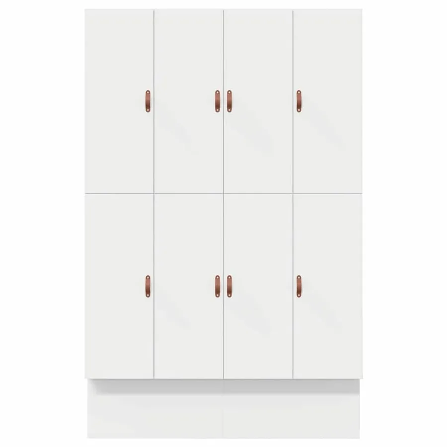 Cadre de lit avec rangement Blanc 135 cm Bois d'ingénierie - 11
