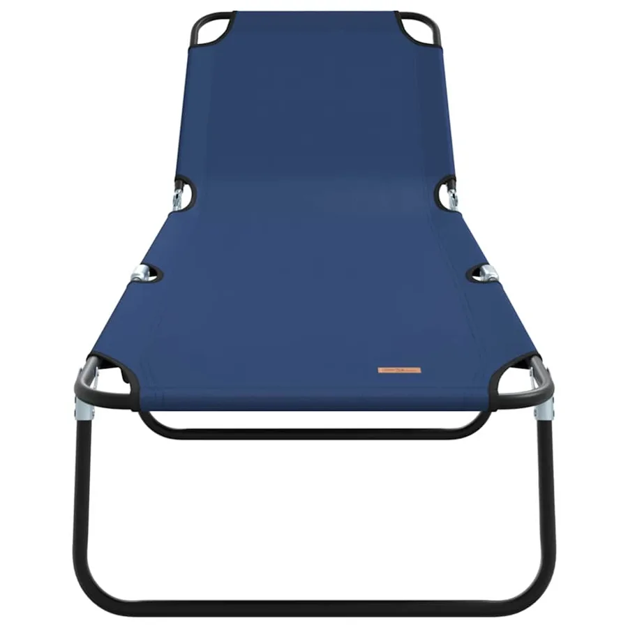 Chaise longue pliante Noir 188 x 57 x 86,5 cm Polyester - 15