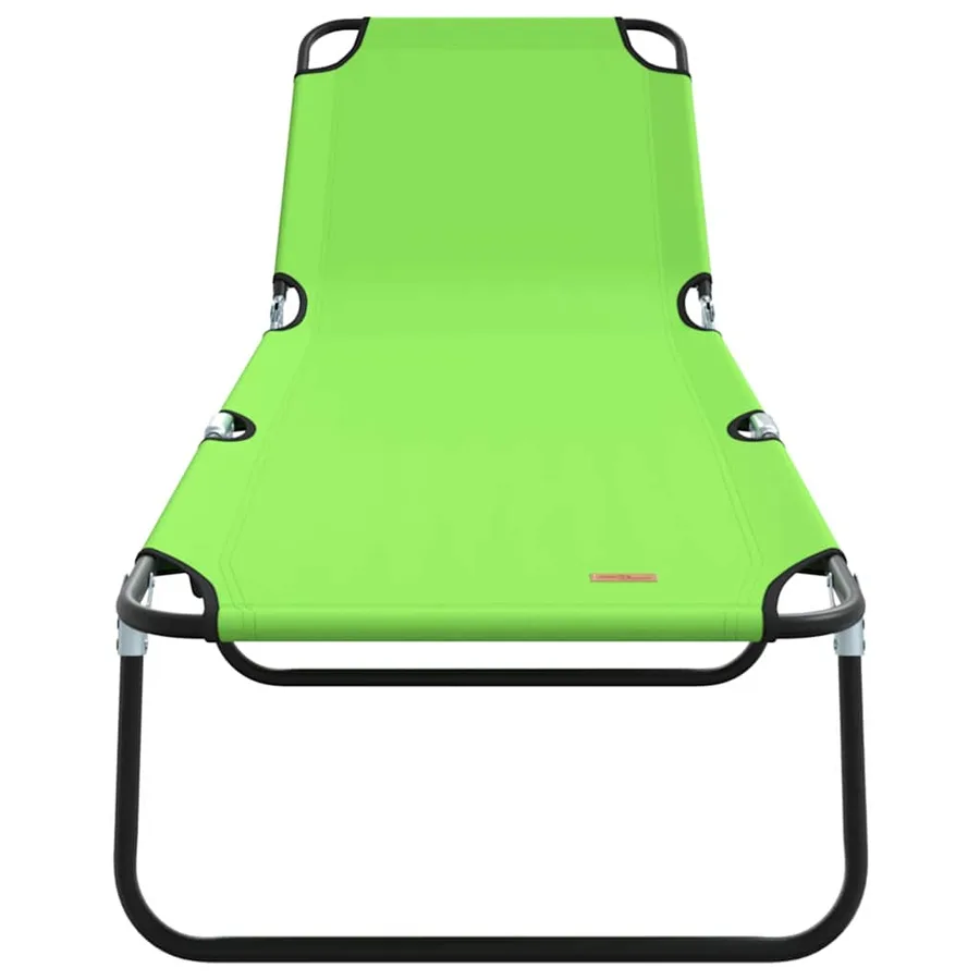 Chaise longue pliante Noir 188 x 57 x 86,5 cm Polyester - 73
