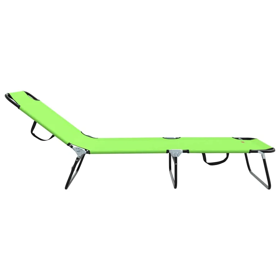 Chaise longue pliante Noir 188 x 57 x 86,5 cm Polyester - 74